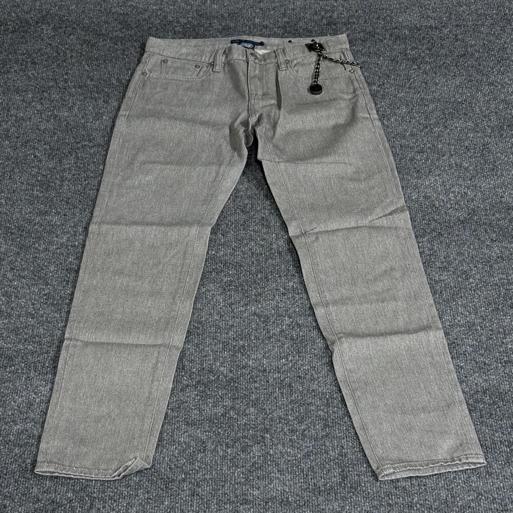 Ralph Lauren Jeans Womens 26 Straight Leg Chain Detail Dry Clean Only Denim